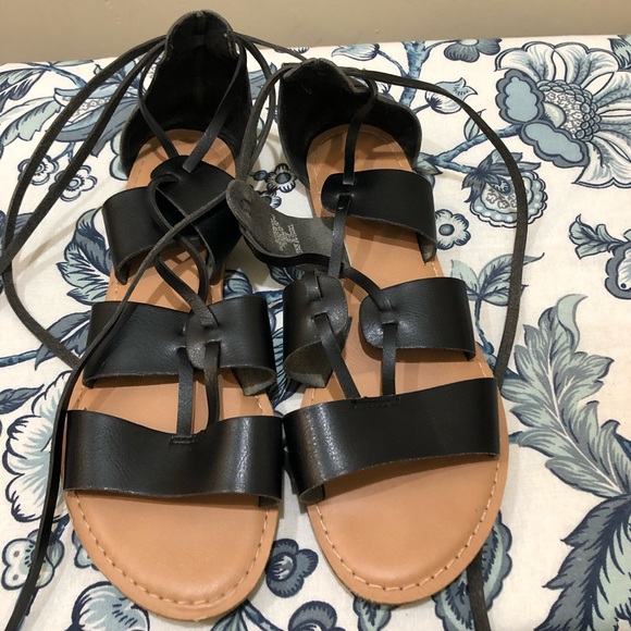 navy gladiator sandals
